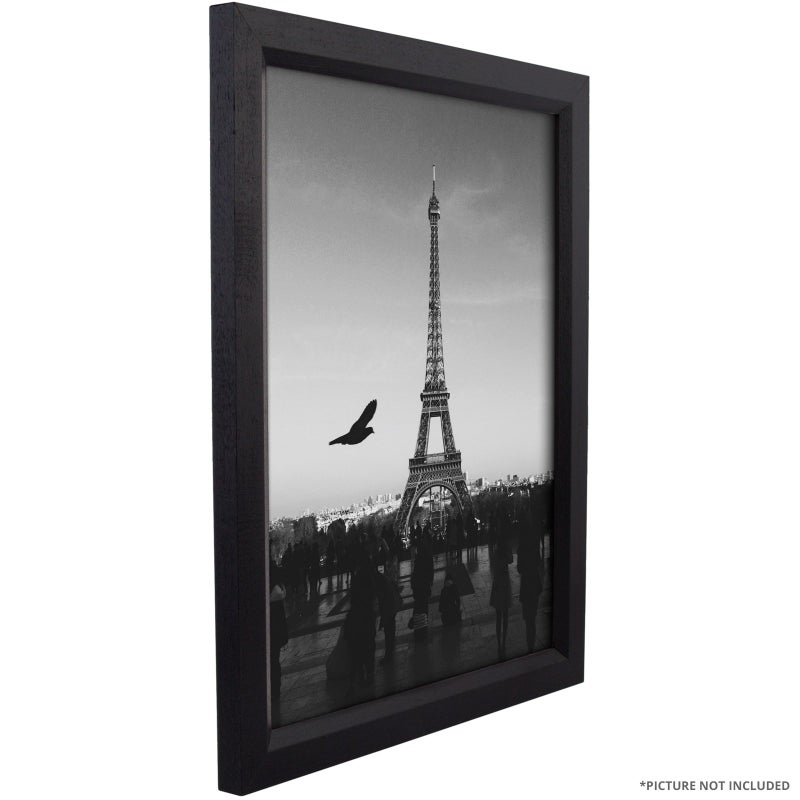 Craig Frames 7171610BKC1217AAC 0.825-Inch Wide Picture/Poster Frame in Wood Grain Finish, 12 by 17-Inch, Solid Black - Image 5